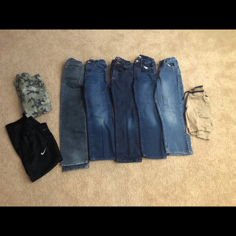 Boys Size 8 jeans and pants.